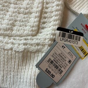 White Knit Sweater 4T
